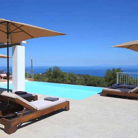 Tsakmakis Villas Luxury- Panoramic Sea View - Lefkada Tsoukaladhes Exterior photo