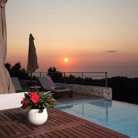 Tsakmakis Villas Luxury- Panoramic Sea View - Lefkada Tsoukaladhes Exterior photo