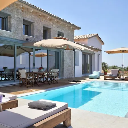 Tsakmakis Villas Luxury- Panoramic Sea View - Lefkada Tsoukaladhes Exterior photo