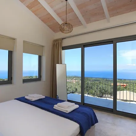 Tsakmakis Villas Luxury- Panoramic Sea View - Lefkada Tsoukaladhes Exterior photo