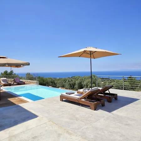 Tsakmakis Villas Luxury- Panoramic Sea View - Lefkada Tsoukaladhes Exterior photo